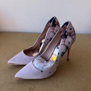 Ted Baker Shoes Womens Size 10 Pink Floral Court Stiletto Pumps